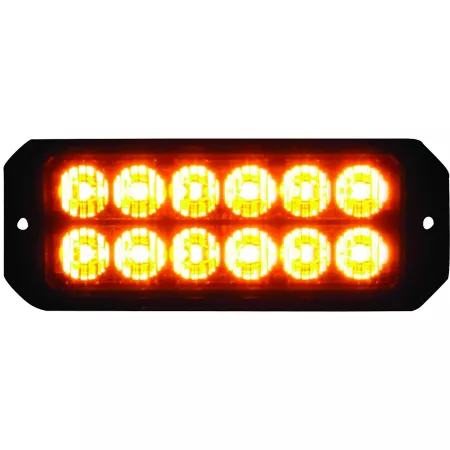 Buyers Products 1 Lumen Amber LED Rectangular Strobe Light 5.19 in. Strobe Lights