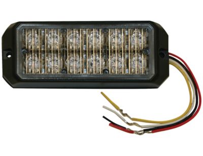 Image showing  1-Lumen Amber Rectangular LED Strobe Light, 5.19 in.