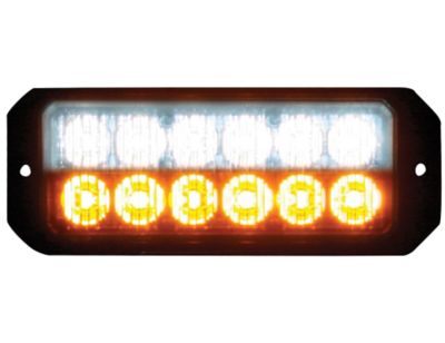 Buyers Products 5.19 in. Clear/Amber Rectangular LED Strobe Light