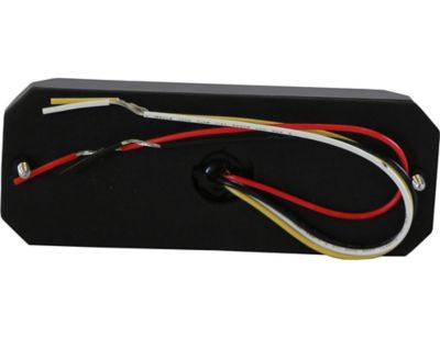 Image showing  5.19 in. Clear/Amber Rectangular LED Strobe Light