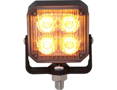 Buyers Products 2.875 in. Amber Square Post Mount Strobe Light