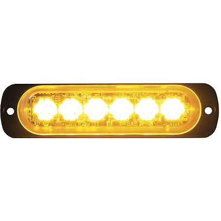 Buyers Products 4.4 in. Amber Thin Mount Horizontal LED Strobe Light
