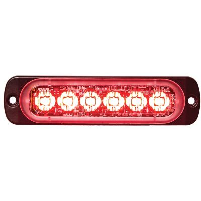 Buyers Products 4.4 in. Red Thin Mount Horizontal LED Strobe Light