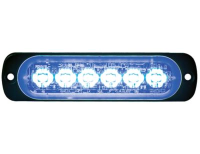 Buyers Products 4.4 in. Blue Thin Mount Horizontal LED Strobe Light
