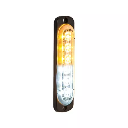 Buyers Products Slim Mount Vertical Strobe Light 1 Lumen Amber/Clear 4.375 in. Strobe Lights