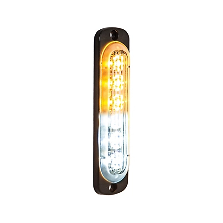 Buyers Products 4.375 in. Amber/Clear Thin Mount Vertical Strobe Light