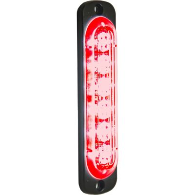 Buyers Products 4.375 in. Red Thin Mount Vertical Strobe Light