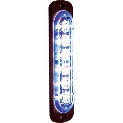 Buyers Products 4.375 in. Blue Thin Mount Vertical Strobe Light
