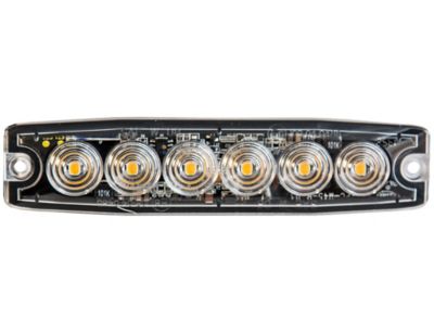 Image showing  5.14 in. Amber Surface Mount Ultra-Thin LED Strobe Light