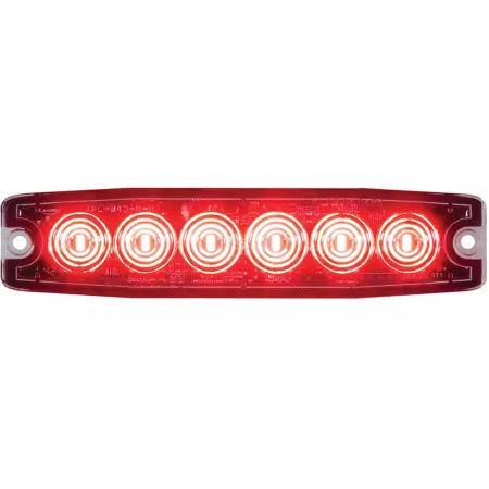 Buyers Products Red Ultra Thin Surface Mount LED Strobe Light 5.14 in. Strobe Lights