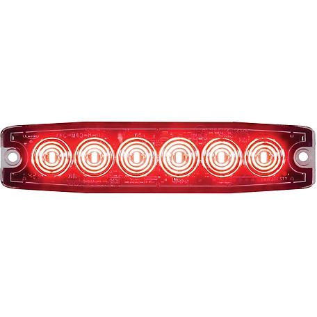 Buyers Products 5.14 in. Red Surface Mount Ultra-Thin LED Strobe Light