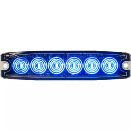 Buyers Products Ultra-Slim 5.14" Blue Surface Mount LED Strobe Light Strobe Lights