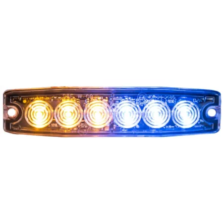 Buyers Products 5.14 in Ultra Thin Amber/Blue Surface Mount LED Strobe Light Strobe Lights