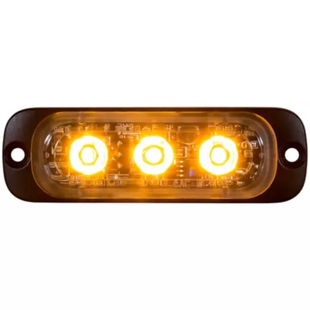 Buyers Products 3.375 in Slim Mount Horizontal Strobe Light Amber Strobe Lights