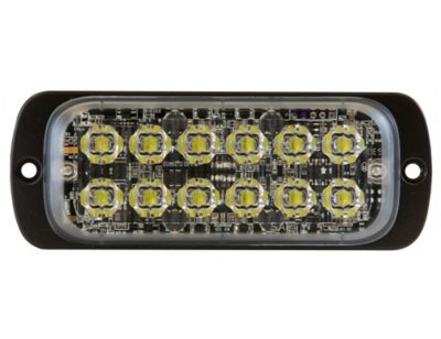 Image showing  4.5 in. Clear Rectangular Thin Mount Strobe Light