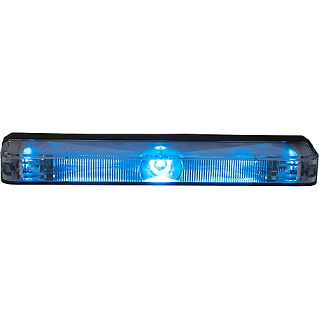 Buyers Products 5 in. Blue Low Profile Strobe Light for Narrow Grill Spacing, 8892704