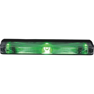 Buyers Products 5 in. Green Low Profile Strobe Light for Narrow Grill Spacing