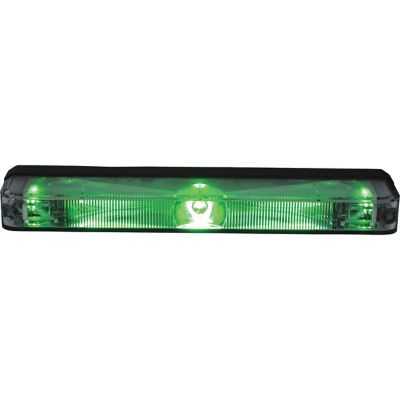 Buyers Products 5 in. Green Low Profile Strobe Light for Narrow Grill Spacing, 8892709