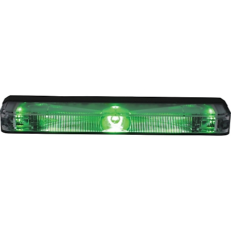Buyers Products 5 in. Green Low Profile Strobe Light for Narrow Grill Spacing, 8892709