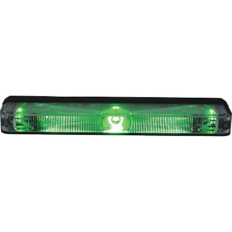 Buyers Products 5 in. Green Low Profile Strobe Light for Narrow Grill Spacing, 8892709