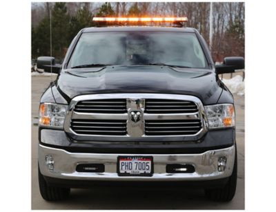 Image showing  49 in. Amber LED Modular Light Bar with Built-In Traffic Arrow