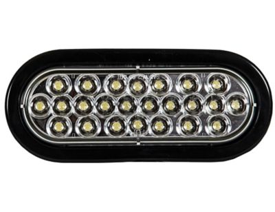 Image showing  6 in. Clear Oval Recessed Strobe Warning Light