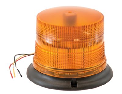 Image showing  Class 1 Amber LED Strobe Beacon with Stud Mount and Blunt Cut Leads, 6.5 in.