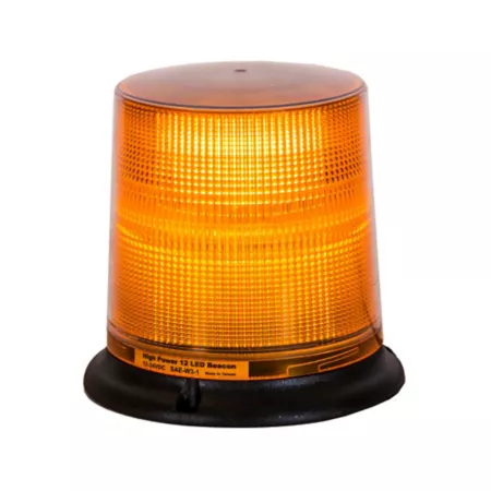 Buyers Products 12 LED Amber Beacon Light 6.75 in x 6.625 in with High Lens Automotive Work Lights