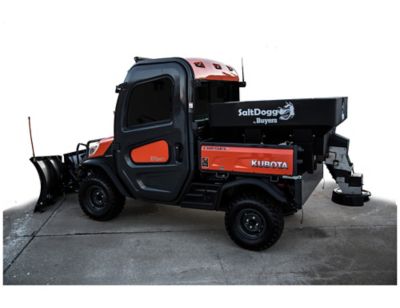 Image showing 9 th Buyers Products SaltDogg 0.75 cu. yd. Capacity 30 ft. Electric Poly Hopper Spreader with Auger for UTVs and Truck Beds