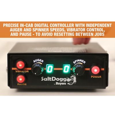 Image showing 5 th Buyers Products SaltDogg 1 cu. yd. Capacity 30 ft. Electric Poly Hopper Spreader with Auger