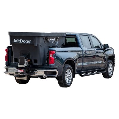 SaltDogg 1.5 cu. yd. Capacity 30 ft. Electric Poly Hopper Spreader, Black