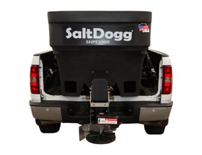 SaltDogg 2 cu. yd. Capacity 30 ft. Electric Poly Hopper Spreader, Black