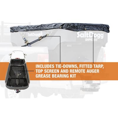 Image showing 6 th Buyers Products SaltDogg 2 cu. yd. Capacity 30 ft. Electric Poly Hopper Spreader with Auger