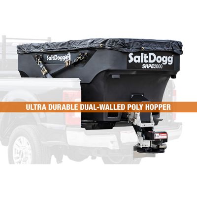 Image showing 8 th Buyers Products SaltDogg 2 cu. yd. Capacity 30 ft. Electric Poly Hopper Spreader with Auger