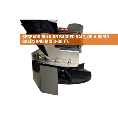 Image showing 9 th Buyers Products SaltDogg 2 cu. yd. Capacity 30 ft. Electric Poly Hopper Spreader with Auger