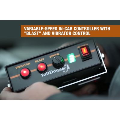 Image showing 8 th Buyers Products SaltDogg 4 cu. ft. Capacity 30 ft. Electric Poly Tailgate Spreader for 2 in. Receivers