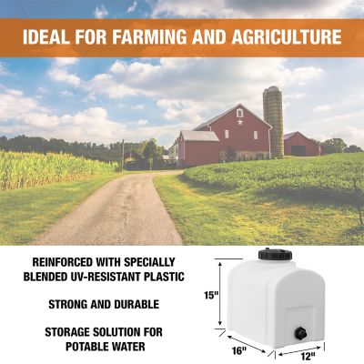 Image showing  8 gal. Domed Water Tank, Natural