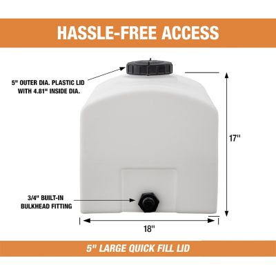 Image showing Romotech 26 gal. Domed Non-Flammable Liquid Storage Tank