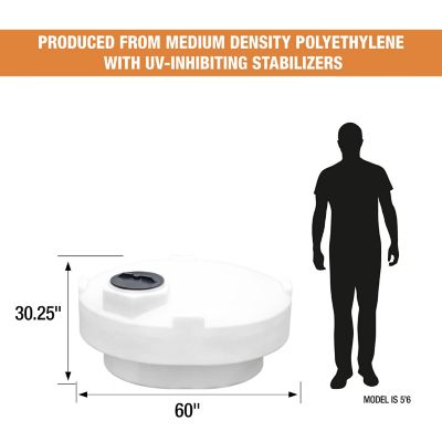 Image showing  210 gal. Pickup Truck Water Tank, Natural