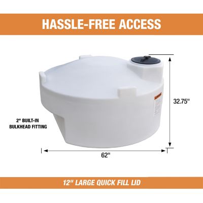 Image showing  325 gal. Pickup Truck Water Tank, Natural