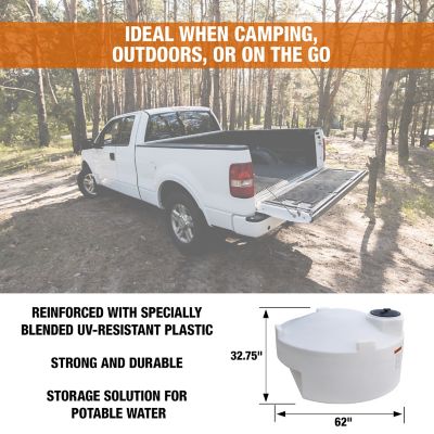 Image showing 7 th Romotech 325 gal. Pickup Truck Water Tank, Natural
