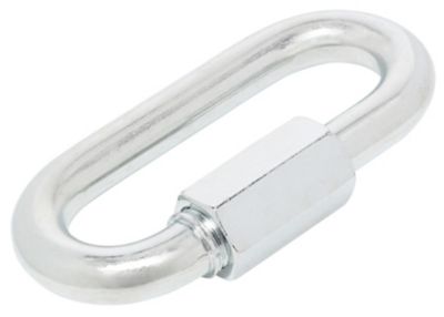 Image showing  Hardware Essentials 1/4 in. Zinc-Plated Quick Links, 6-Pack