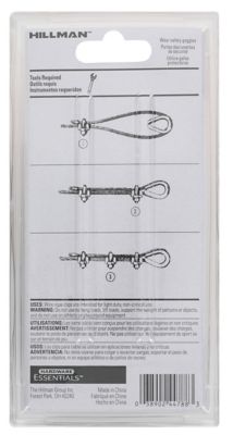 Image showing  Hardware Essentials 1/4 in. Wire Cable Clamps, Zinc Plated, 10-Pack
