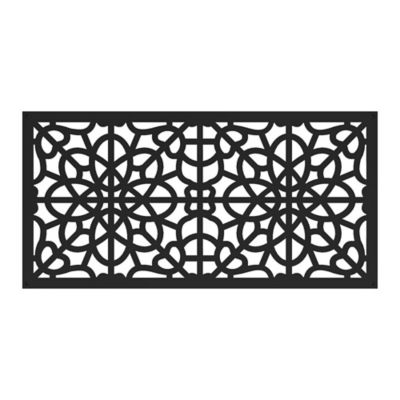Barrette Outdoor Living 2 ft. x 4 ft. Decorative Screen Panel, Fretwork Black This screen worked perfect to keep cats from going through larger holes in wall
