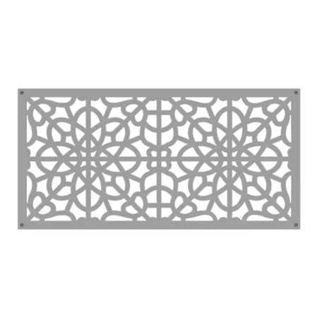 Barrette Outdoor Living Decorative Screen Panel 2 ft x 4 ft Openwork Clay Wall Art