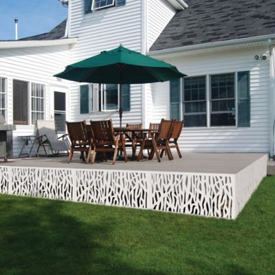 Image showing  2 ft. x 4 ft. Decorative Screen Panel, Sprig White