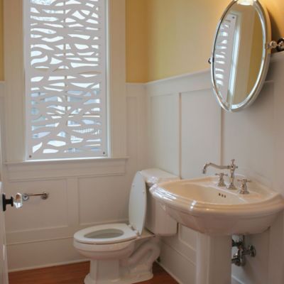 Image showing 5 th FREESTYLE 2 ft. x 4 ft. Decorative Screen Panel, Sprig White