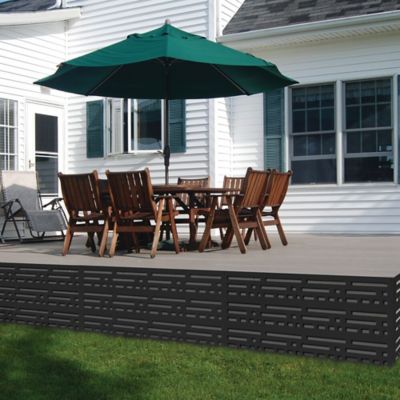 Image showing 6 th FREESTYLE 2 ft. x 4 ft. Decorative Screen Panel, Morse Black