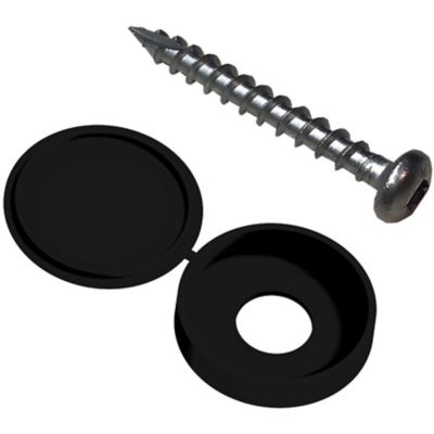 Image showing  #8 1 in. Fastener Kit for Decorative Screen Panels, Black