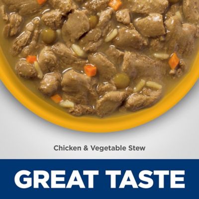 Image showing  Vitality Senior 7+ Chicken/Vegetables Stew Recipe Wet Dog Food, 12.5 oz. Can